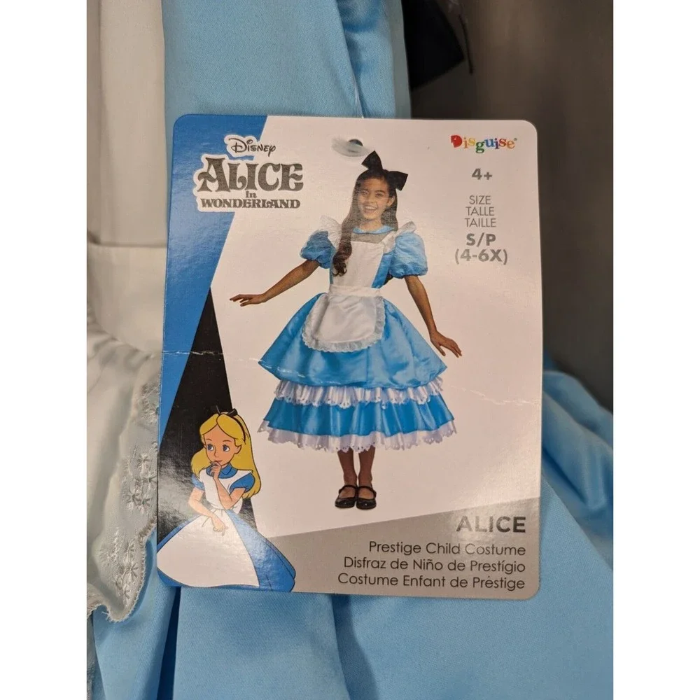 NWT Size Small Disguise Disney Alice In Wonderland Girl's Prestige  Costume - Picture 3 of 5